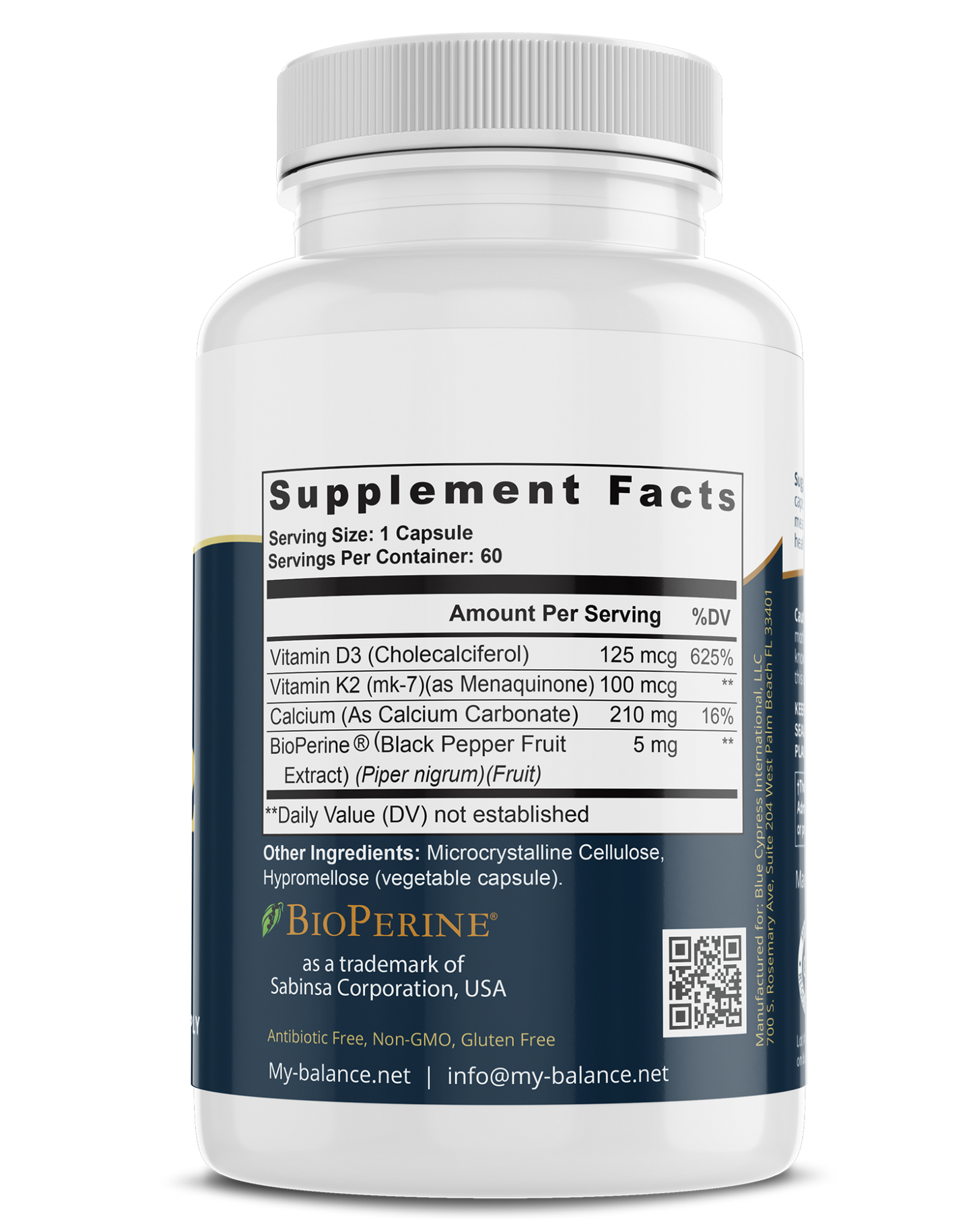 Vitamin D3 & K2 Supplement For Natural Immune Support "Happy Vitamin"