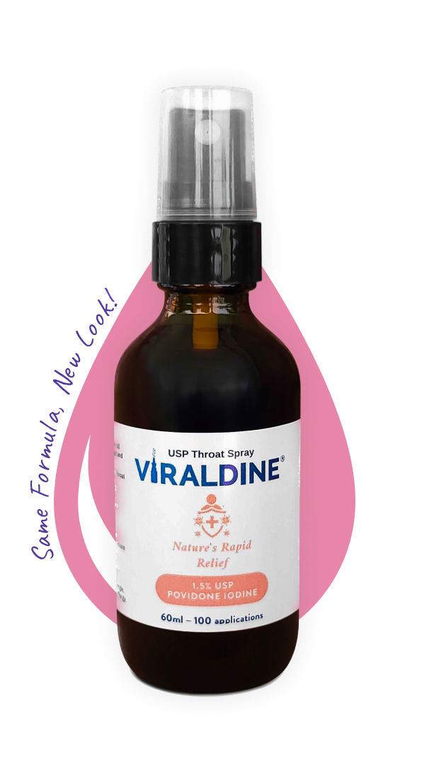 Viraldine 1.5% Antiviral Povidone Iodine Throat Spray-Viraldine