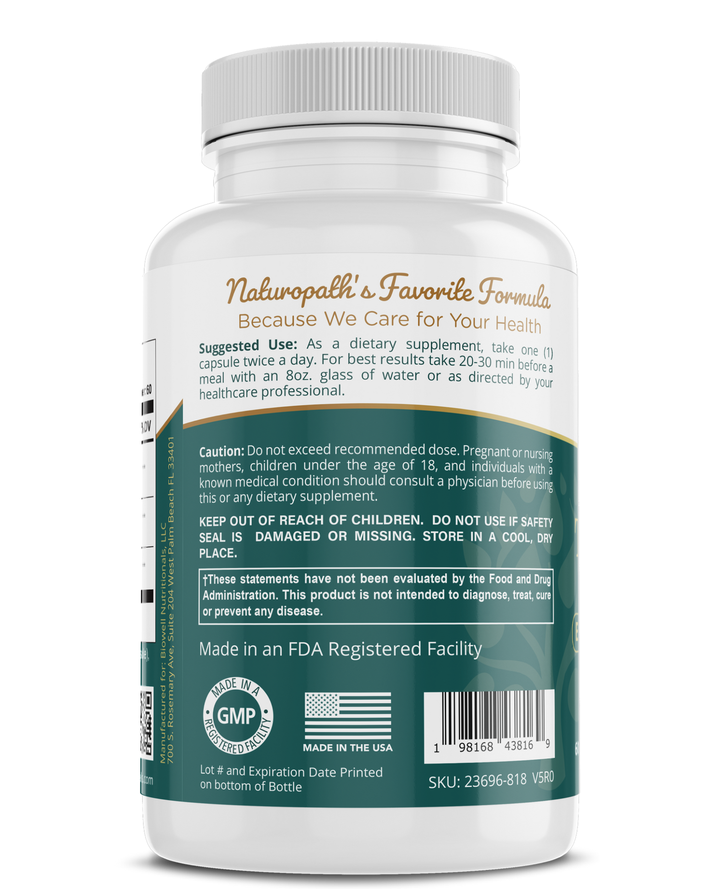 600mg Organic Turmeric Supplement With BioPerine "The Golden Antioxidant"