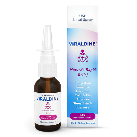 1.5% Nasal Cleansing Spray For Clear Noses With Iodine