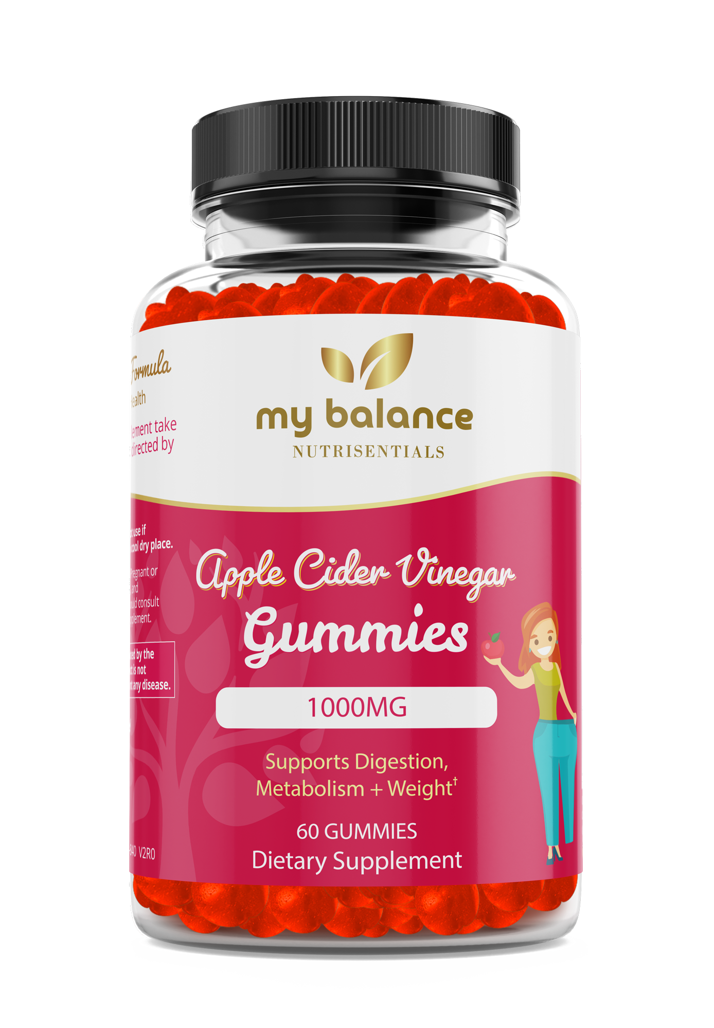 1000mg Apple Cider Vinegar Gummies For Digestive Support