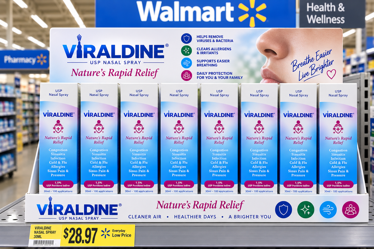 Viraldine 1.5% Antiviral Povidone Iodine Nasal Spray